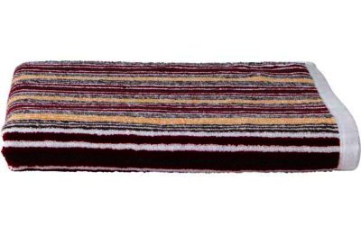 Kingsley Lifestyle Stripe Bath Towel - Sangria
